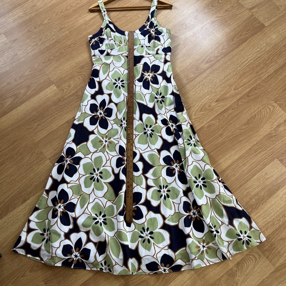 Mercer & Madison Y2K Babydoll Dress Sz 8 Midi Sundress Floral Flare Summer Surf - Picture 9 of 12